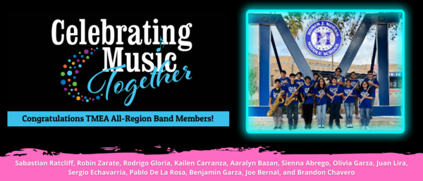 2021-2022 Morris All-Region Band Members